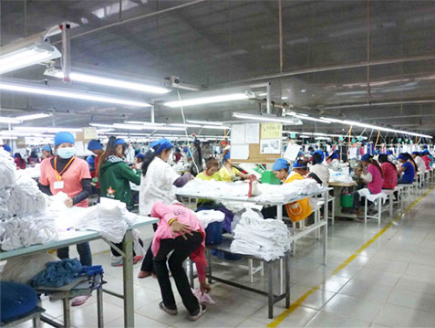 成都圣浪服飾有限公司,B車(chē)間