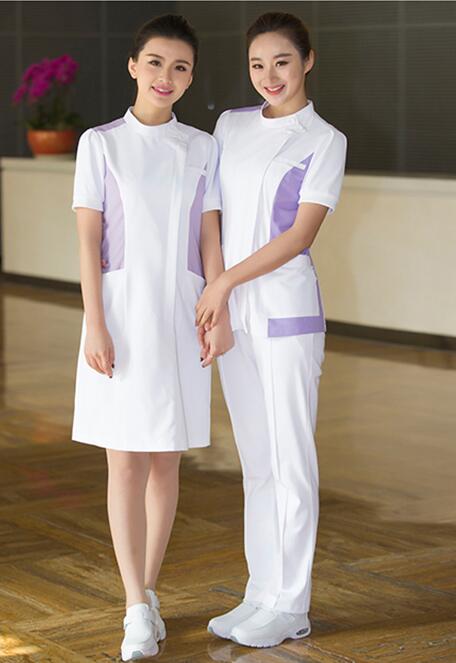 紫色典雅護(hù)士服